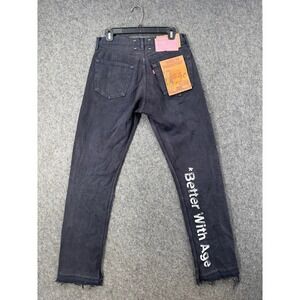 Better With Age Custom Levis Black Graphic Print Jeans‎ Men 30x32 Streetwear